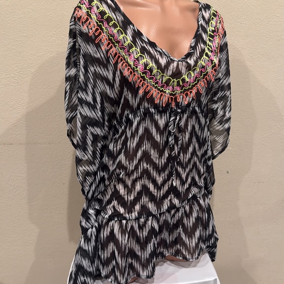 MWT Miken swim bikini swimsuit cover up size Small tunic - Picture 3 of 4